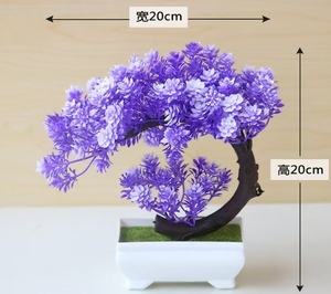 Plantas artificiales verdes bonsái árbol pequeño planta de flores en maceta para la decoración de la Mesa de la habitación del hogar adorno de arreglo de jardín de boda - Product Image 4