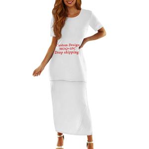 Samoan Puletasi Tapa Flower Shirt And Dress 2pcs Polynesian Tribal Red Dress Set Island Dress Plus Size <span class=keywords><strong>abbigliamento</strong></span> <span class=keywords><strong>donna</strong></span> 7XL - Product Image 4