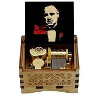 Carillon in Legno Il Padrino, Scatola Musicale Automatica a Carica Manuale, Giocattolo all'Ingrosso, Regalo di Compleanno per Bambini, Decorazione per Feste e Casa - Product Image 2