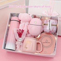 Ensemble de demoiselles d'honneur personnalisé haut de gamme avec chauffe-gobelet et humidificateur, idéal pour un cadeau d'anniversaire pour petite amie, un cadeau de remise de diplôme ou un cadeau de mariage