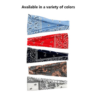Nhà Máy Bán Buôn Giá Chất Lượng Cao In Ấn Màu Sắc Mỏng Stretch Bandana Yoga Thể Thao Tùy Chỉnh Headbands Sweatband Cho Phụ Nữ Người Đàn Ông - Product Image 4