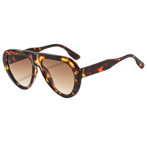 Gafas de sol tipo ojo de gato para mujer, lentes degradadas con montura completa, UV400, estilo informal a la moda - Product Image 3