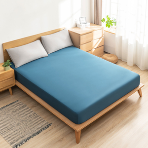 Sábana bajera ajustable elástica para cama doble de lujo, venta al por mayor, juego de <span class=keywords><strong>sábanas</strong></span> <span class=keywords><strong>bajeras</strong></span> a rayas de terciopelo y s - Product Image 1