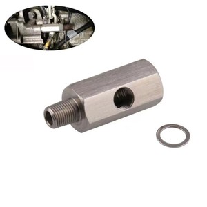 Connecteur de capteur de pression d'huile 1/8 Npt, adaptateur de turbocompresseur en acier inoxydable pour pièces de modification de voiture - Product Image 1