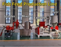 Machine extrudeuse d'aliments pour crevettes et crabes flottants et coulants Lima 100-200 kg/h, machine à granulés d'aliments pour poissons électrique automatique à réponse rapide