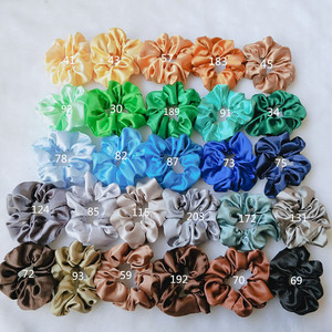 Thời Trang Tùy Chỉnh Phụ Nữ Của Phụ Tụ-56 Rắn Satin Tóc Ban Nhạc Lụa Scrunchies Số Lượng Lớn Đàn Hồi Tóc Quan Hệ Cho Cô Gái Làm Vải - Product Image 3