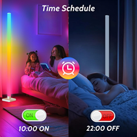Nouvelle Lampe d'Angle Moderne 2026 à Prix Usine, Contrôle Intelligent par Application, Couleurs RGB Changeantes, Idéale pour la Décoration de Fêtes