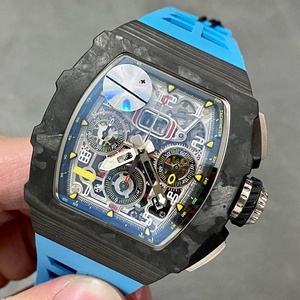 นาฬิกาข้อมือจักรกลอัตโนมัติรุ่น 11-03 คุณภาพสูง ขายดีประจำปี 2026 ดีไซน์ทรงโค้ง กระจกแซฟไฟร์ แนวลำลอง สปอร์ต โชว์กลไก - Product Image 3