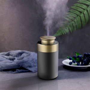 カスタムロゴ 超静音 小型 エッセンシャルオイルディフューザー ミニ ポータブル 水なし 金属製 車載アロマディフューザー - Product Image 5