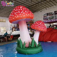 Champignons gonflables publicitaires personnalisés, ballons géants, champignon gonflable géant avec lumière LED pour la décoration d'événements en plein air