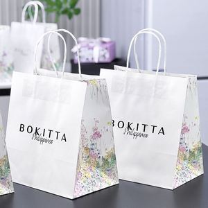 ถุงกระดาษคราฟท์สีน้ำตาลพิมพ์ลายตามสั่ง พร้อมหูหิ้ว สำหรับร้านอาหาร ฟาสต์ฟู้ด ถุงกระดาษสำหรับซื้อกลับบ้าน บรรจุภัณฑ์แบบนำกลับบ้าน โลโก้ส่วนตัว - Product Image 3