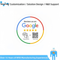 Autocollant NFC N213 pour avis Google sur comptoir, avec code QR dynamique, pour restaurants et commerces de détail, gestion des commentaires sans effort