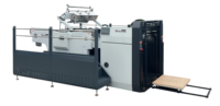 Máquina de serigrafía automática de tamaño 1050, Impresión de paquetes UV por puntos