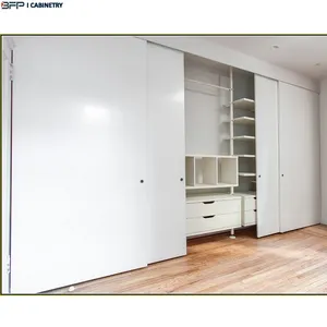 Moderna Panno Bianco Antico Personalizzato Porta Scorrevole Camera Da Letto Armadi Armadio