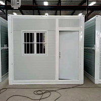 Maison de camp modulaire pliable, abri préfabriqué en conteneur pliable, unité portable en kit pour la vie en plein air