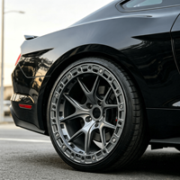 Jantes Bku forgées Beadlock pour Ford Mustang Shelby GT350 GT500 S650 S550 17 18 pouces gris canon 5x114.3 Drag Racing