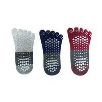 Chaussettes de yoga et de Pilates tricotées antidérapantes à cinq doigts pour femmes et jeunes, personnalisables avec logo, antibactériennes et respirantes, collection printemps