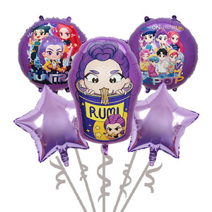 Nuevo juego de globos de papel de aluminio de dibujos animados de cazadores de <span class=keywords><strong>brujas</strong></span> de Anime para decoraciones de escena de fiesta de cumpleaños al por mayor - Product Image 3