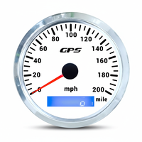 Speedometer & Tachometer Mini Motor Plastik Hitam PBRabbit 12V Baru dengan Pengukur Jarak Tempuh Garansi 1 Tahun