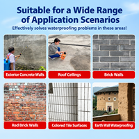 Scellant silane liquide à appliquer au pinceau, excellente performance de pénétration hydrophobe pour la protection imperméable du béton et de la maçonnerie