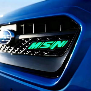 3d מותאם אישית זרימת rgb מותג המכונית פגוש תג קישוט עגלת גולף סמל סמל עבור המכונית סורג מכונית - Product Image 3