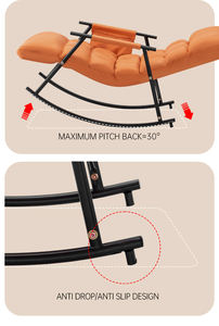 VCT Fashion Body Elektrischer Knetender Vibrations-Shiatsu-Schaukelstuhl Massagesessel Mini Relax Schaukel-Massagestuhl - Product Image 4