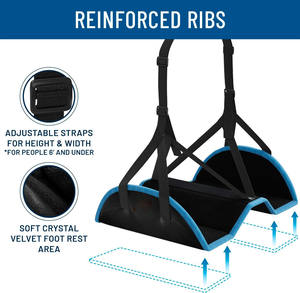 Amaca del piede dell'aeroplano regolabile di Comfort portatile per il viaggio - Product Image 3