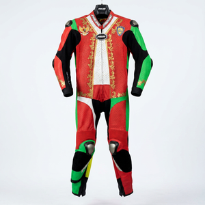 <b>Mens</b> Genuine Cowhide/Kangaroo Professional Motorcycle Racing 1Pc Suit <b>Jumpsuit</b>/Traje Premium Leather Motorbike Riding - Product Image 1