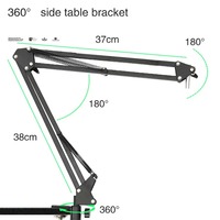 BM800-XL Vente Chaude USB Studio D'enregistrement Microphone À Condensateur Filaire Karaoké Ensemble Kit Annulation Du Bruit pour Podcast Carte Son