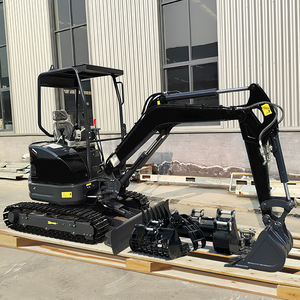 2025 nuova tendenza 1 tonnellata escavatore Mini escavatore cingolato Mini Bagger idraulico motore diesel compatto escavatore movimento terra per la vendita - Product Image 3