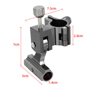 Soporte de caña de pescar de aluminio ligero portátil, soporte multifuncional para clavos de tierra, soporte de cesta para pesca de carpa en Lago - Product Image 2