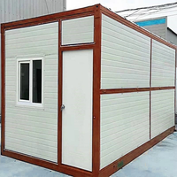 Maison mobile préfabriquée pliable prête à l'emploi, isolée, livrée en conteneur