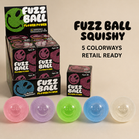 Mainan Vaseline Fuzz Ball Squishy Grosir, Bola Lembut Berbulu, Bola Remas Lambat Mengembang Kembali, Mainan Fidget, Hadiah untuk Toko Ritel