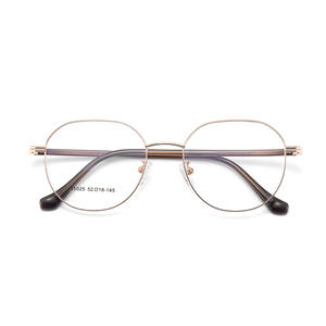 Montures de lunettes rondes en alliage Danyang 35025 52-18-145, monture complète confortable, unisexe, verres en résine - Product Image 1
