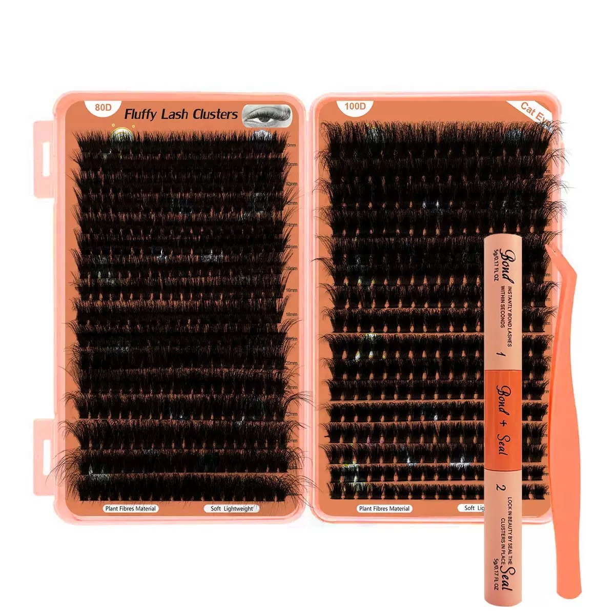 80d100d eyelash book set 10-24mm