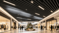 Nouveauté : Plafond en aluminium à profil en U, 25x50 mm, moderne, insonorisé, ignifuge, classe A, plafonds métalliques pour hôpital
