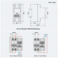 Minuteur programmable quotidien/hebdomadaire 24/6 heures, interrupteur 220V 30A, indice de protection IP53, en cuivre, marche/arrêt automatique