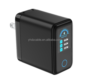 Nuevo Cargador Inteligente con Pantalla Digital, Adaptador GaN PD <span class=keywords><strong>de</strong></span> 65W, Cargador Rápido USB-C para Laptops, Tablets y Teléfonos - Product Image 2