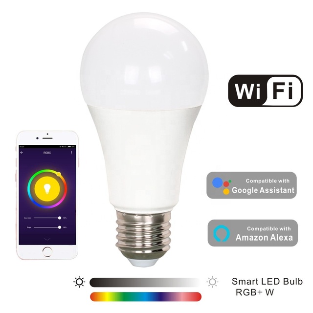 Wholesale Alexa TuYa WIFI RGB Smart LED Bulb 7W 9W 12W 15W E27 Remote Control Led Light Bulb