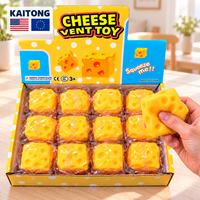 Jouets KAITONG certifiés CE EN71 pour l'Australie, jouets pour soulager le stress, jouets à presser en forme de fromage, jouets squishies