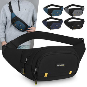 FASHION Men's Waist <b>Bag</b> Oxford Cloth Multi Layer Chest Pack Portable Outdoor Sports Crossbody Shoulder <b>Bag</b> For Everyday Use - Product Image 2