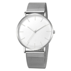 Minimalist Men <b>Watch</b> <b>Black</b> Mesh Strap Quartz Wristwatch Fashion Simple Business <b>Watch</b> for Men - Product Image 5