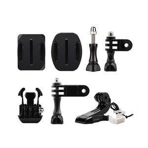Para Go Pro Action Sports Camera Mount <span class=keywords><strong>Insta360</strong></span> Accesorio Casco Kit de adhesivo de montaje frontal Tornillo de mariposa Hebilla de gancho en J - Product Image 6