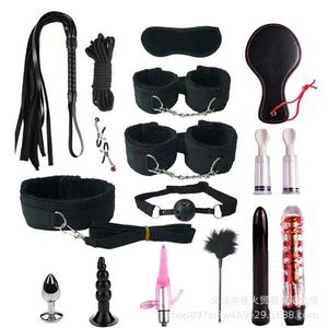 16-piece <b>set</b> of SM-themed <b>bondage</b> and torture devices; a 16-piece combination <b>set</b> for flirting and restraint. - Product Image 2