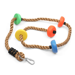 Columpio de disco colgante para árbol, cuerda de escalada para deportes al aire libre, ejercicio infantil para jardín, guardería, escuela, uso interior/exterior - Product Image 1