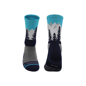 Lingtu Hiking <b>Socks</b> Merino Wool Mid-Calf Antibacterial Breathable Cushioning Outdoor Sports <b>Socks</b> - Product Image 2