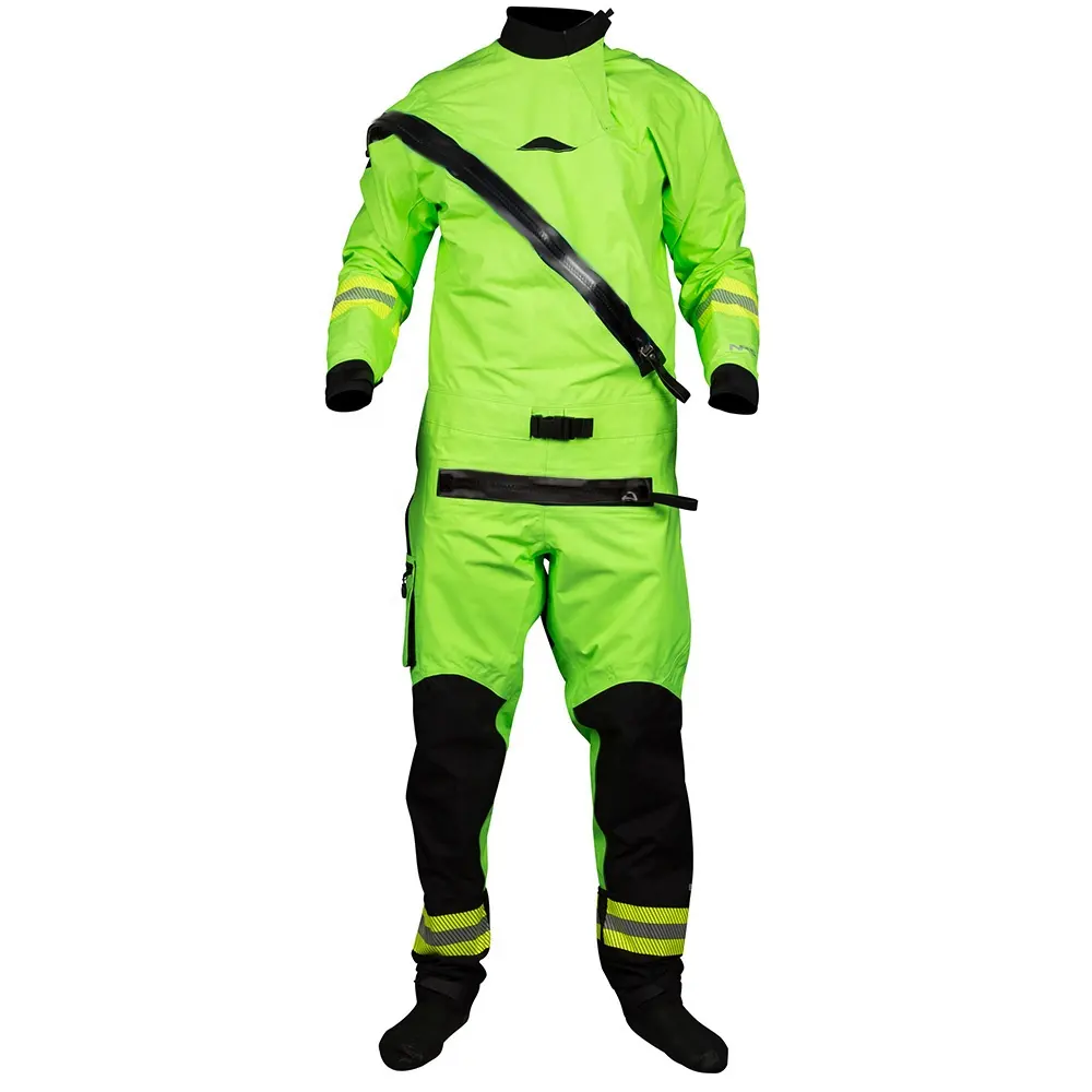 Custom Private Logo Outdoor Breathable Drysuit Kayaking Sailing Diving Wear Tech Waterproof Dry Suit for men White Water Suit