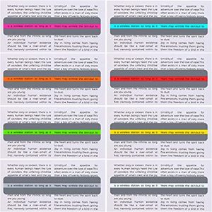 Strisce Colorate per Lettura Guidata, Righelli Colorati per Tracciare la Lettura, per Dislessia, ADHD e per Ridurre lo Stress Visivo - Product Image 3
