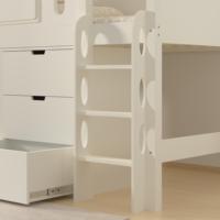 Lit superposé multifonctionnel pour enfants et adolescents avec armoire, tiroirs et échelle