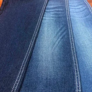 Obral besar kain denim biru muda katun rayon kain denim campur